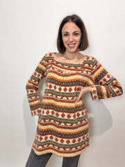 Pullover BluOltre – fantasia jacquard