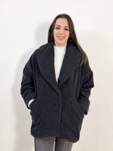 Caban grigio in lana