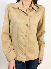 Camicia effetto scamosciato