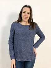 Pullover melangiato blu