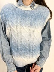 Gilet motivo treccia