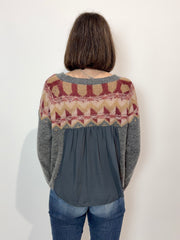 Pullover vintage · Fantasia geometrica