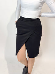 Liu Jo · Gonna a portafoglio nera, linea sartoriale