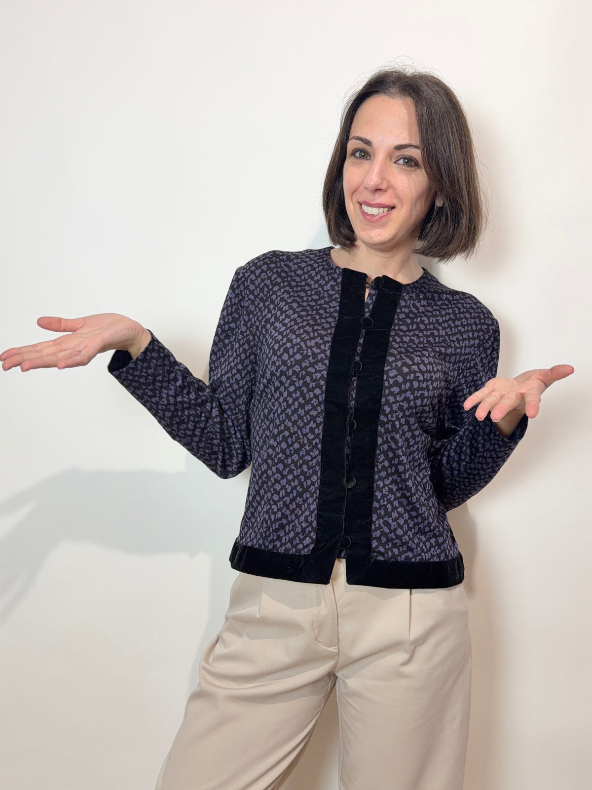 Rifinito cardigan in fantasia