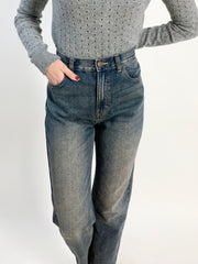 Comodo jeans lavaggio sfumato