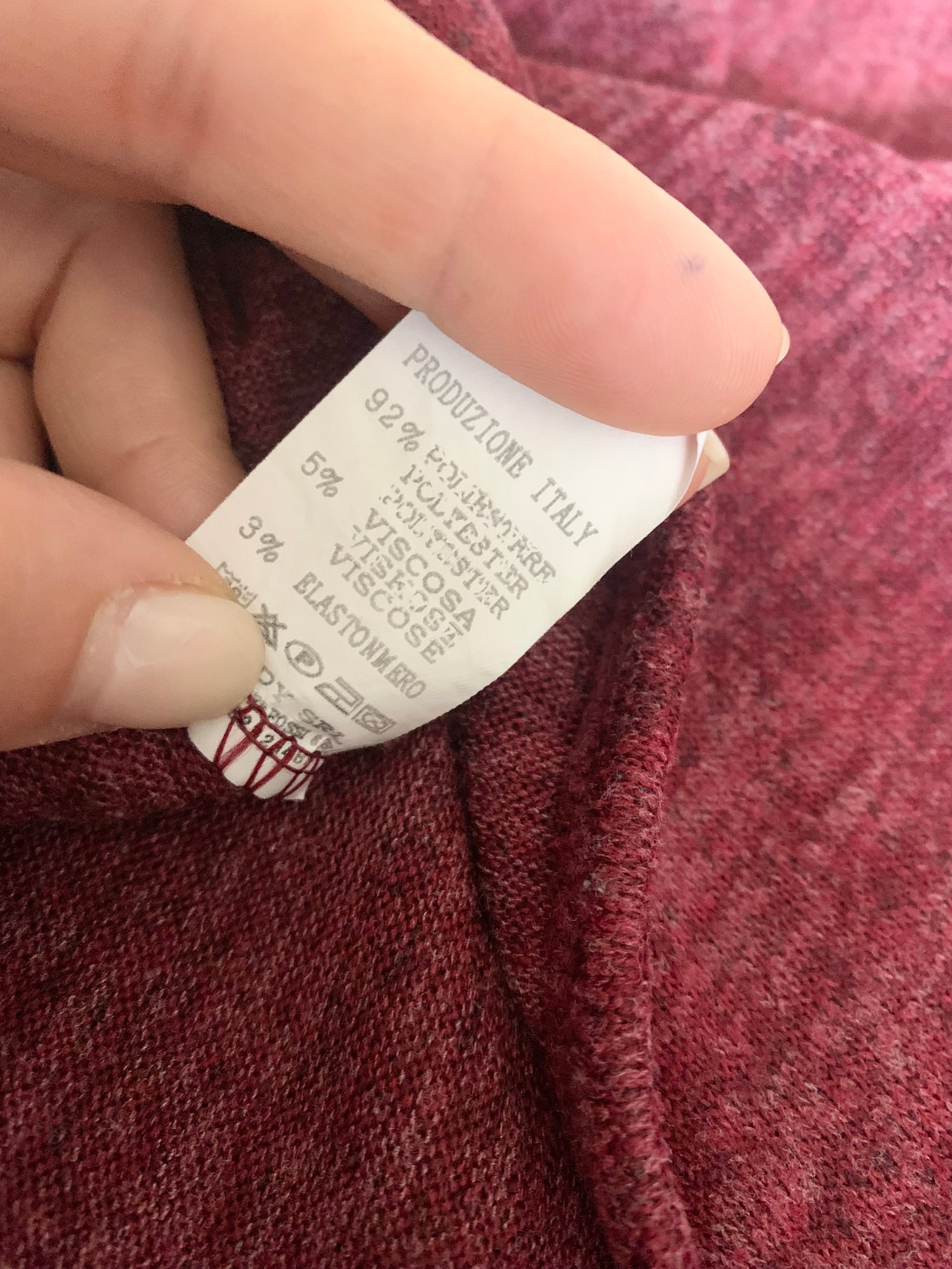 Maxi pullover borgogna