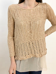 Pullover traforato