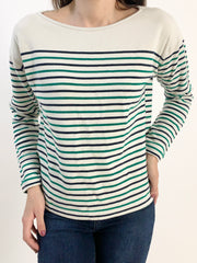 Rifinito pullover a righe