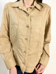 Camicia effetto scamosciato