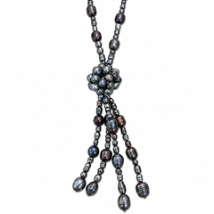 Collana vintage con perline cangianti – Effetto gioiello