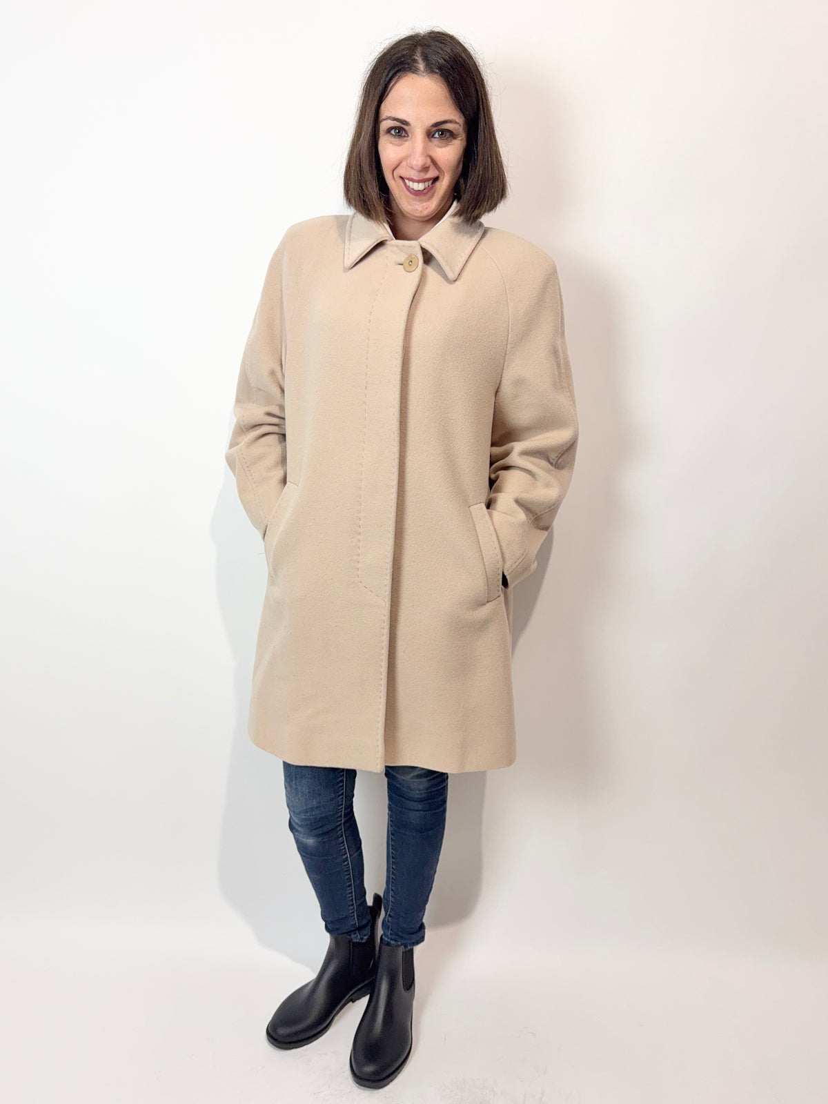 Isa Ferrétti · Cappotto vintage in lana e cashmere