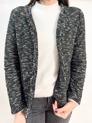 Giacca drappeggiata in tweed