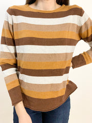 Pullover a righe con lurex