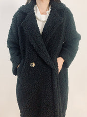Cappotto teddy nero