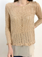 Pullover traforato