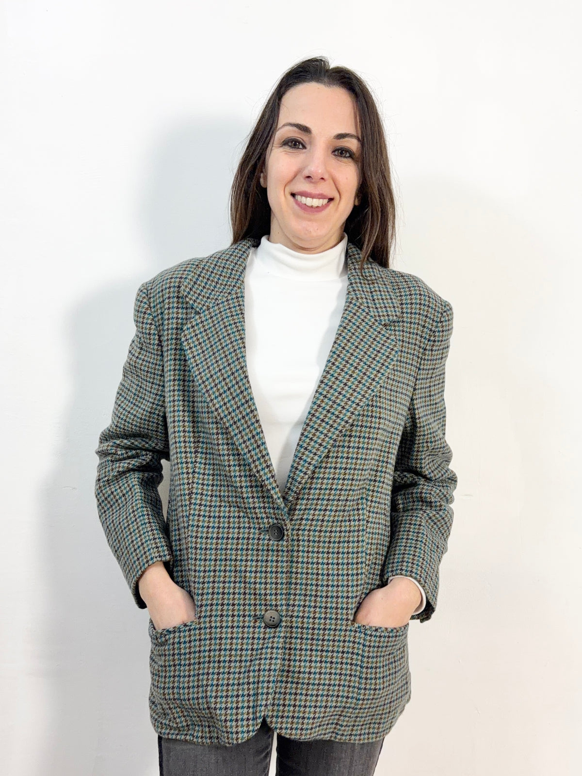 Blazer fantasia in lana
