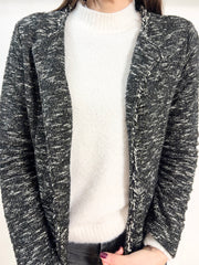 Giacca drappeggiata in tweed