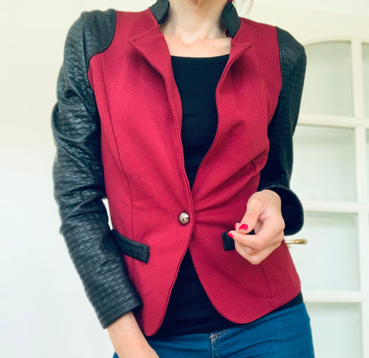 Blazer rifinito ecopelle