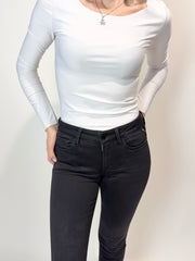 Replay · Jeans skinny neri a vita regolare